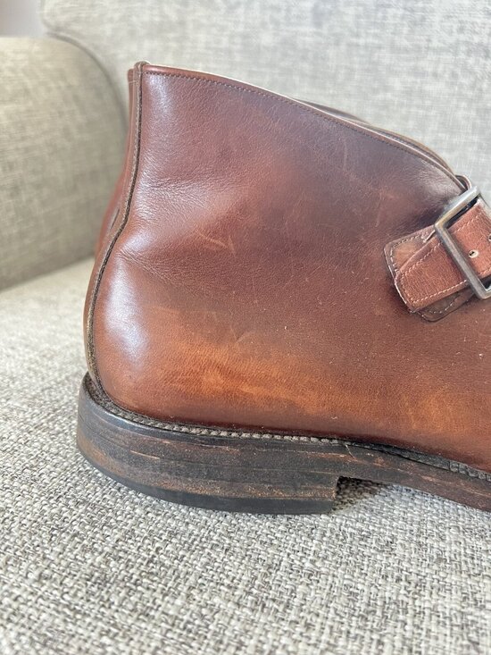 Allen Edmonds Ostendo St. George Ankle Strap Boots Men\'s sz 9.5 AA Narrow main image 16